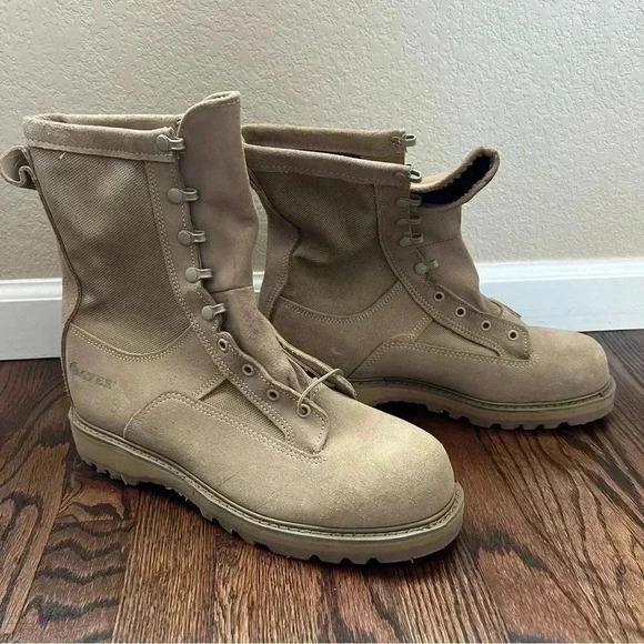 Bates Gore-Tex Military Combat Desert Tan Boots 03-D-0321 Men’s 11 R Leather - Picture 8 of 16